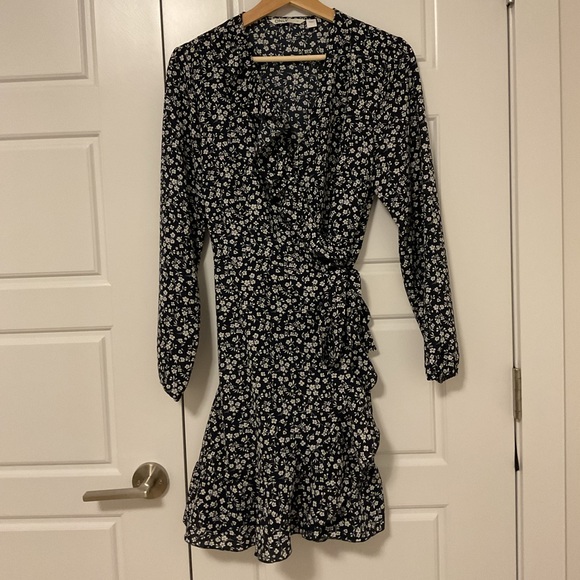 Dark Blue floral Dress - Picture 2 of 3